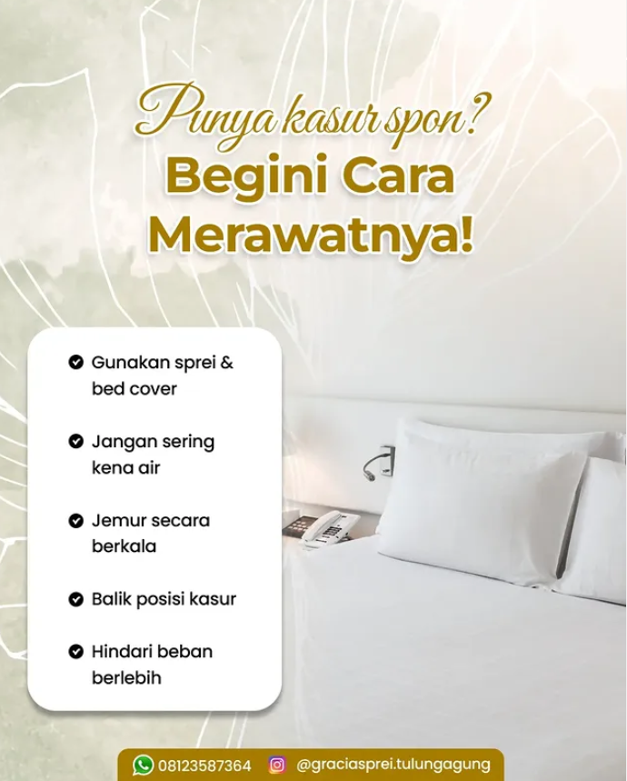 <p>Kasur spon biar awet dan nggk gampang kempes? G